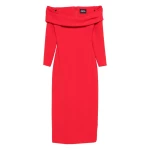 Solace London The Yuni Midi Dress in Red | Midi Dresses | Coveti