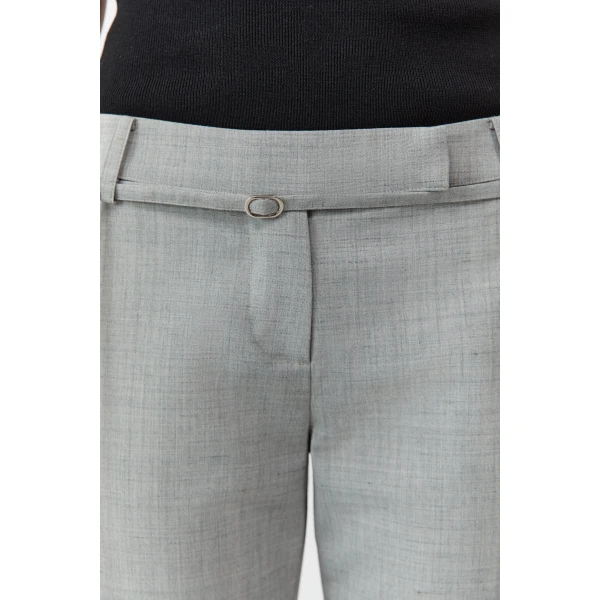St. Agni 90s Belt Minimal Pants in Concrete, view 4
