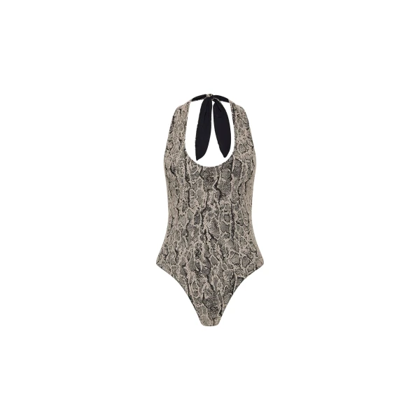 St. Agni 90s Halter One Piece in Python