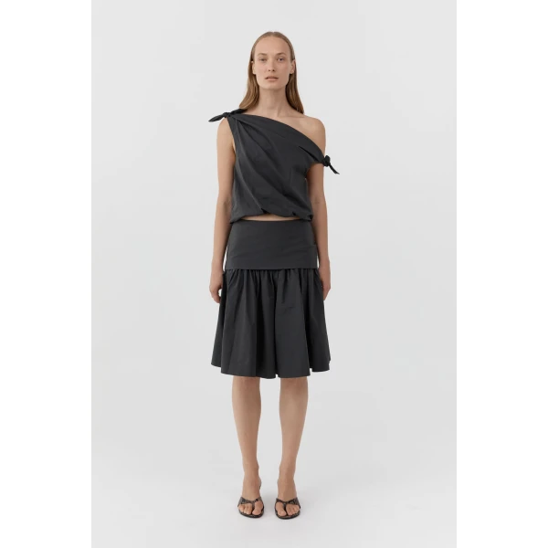 St. Agni Asymm Bow Top in Magnet, view 2