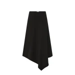 St. Agni Asymm Drape Skirt in Black