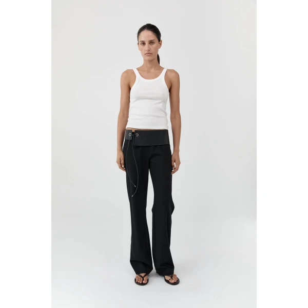 St. Agni Asymmetric Belt in Black, view 4