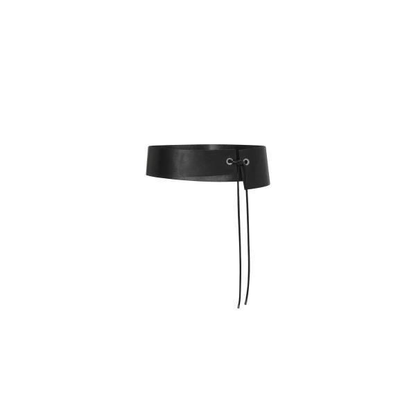 Asymmetric Belt in Black