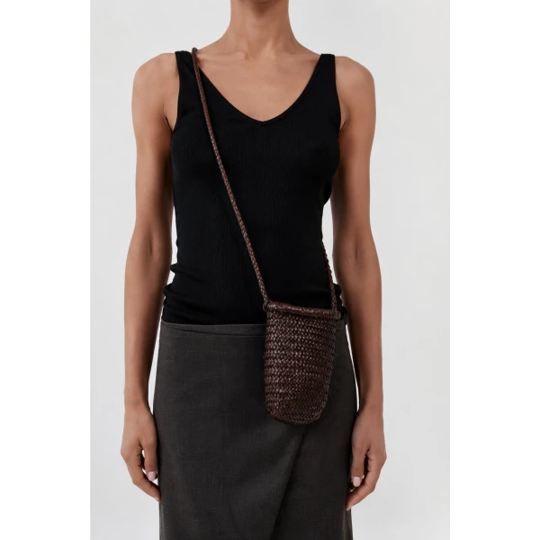 St. Agni Bagu Sling Bag in Chocolate, view 3