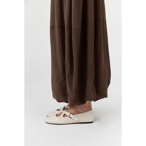 St. Agni Ballerina Flat in Off White, view 4