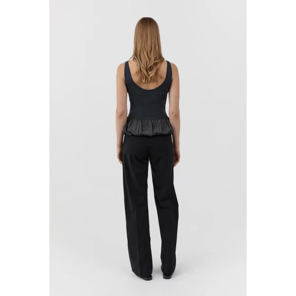 St. Agni Balloon Ballet Top in Magnet, view 5