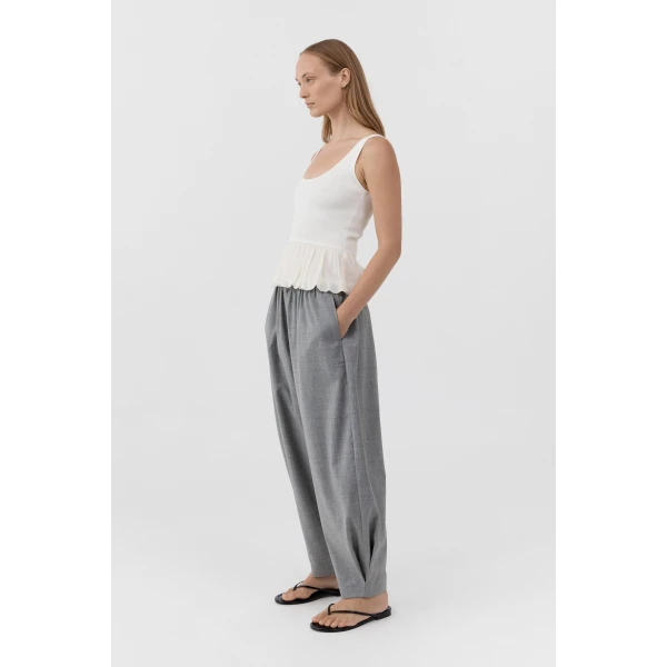 St. Agni Balloon Ballet Top in Talco, view 4