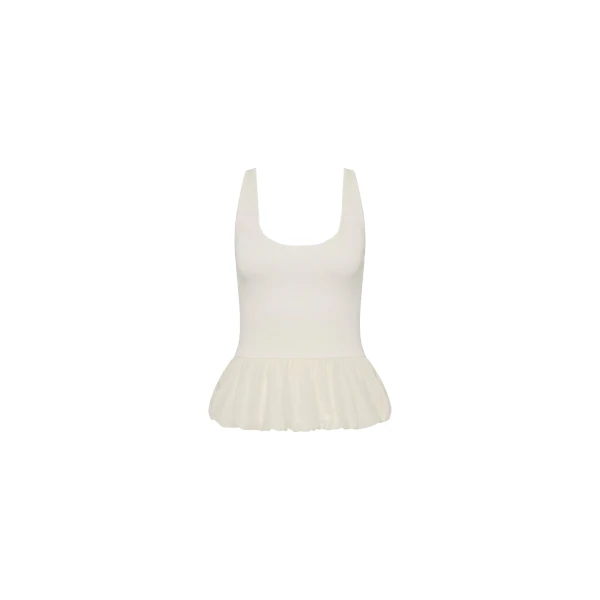 St. Agni Balloon Ballet Top in Talco