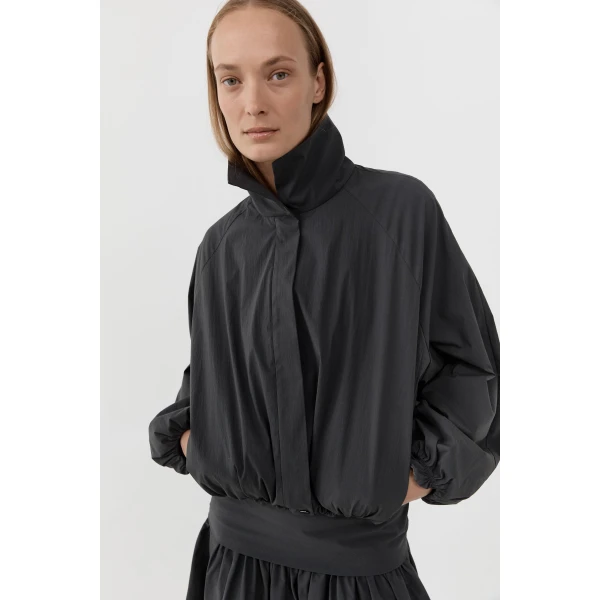 St. Agni Balloon Jacket in Magnet, view 3
