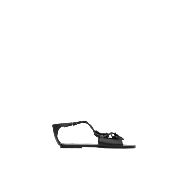Beaded Detail Sandal in Black