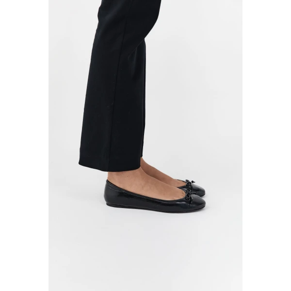 St. Agni Bow Ballet Flat in Black, view 2