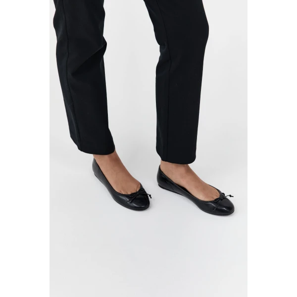 St. Agni Bow Ballet Flat in Black, view 6