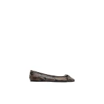 St. Agni Bow Ballet Flat in Python Embossed