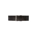 St. Agni Brushed Wide Classic Belt in Black