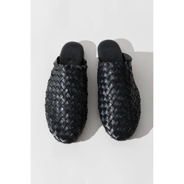 St. Agni Bunto Woven Loafer in Black, view 5
