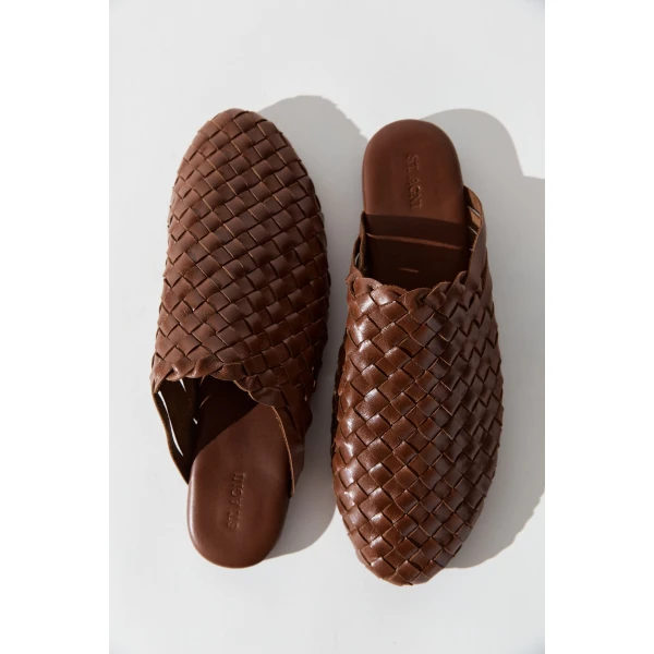 St. Agni Bunto Woven Loafer in Chestnut, view 5