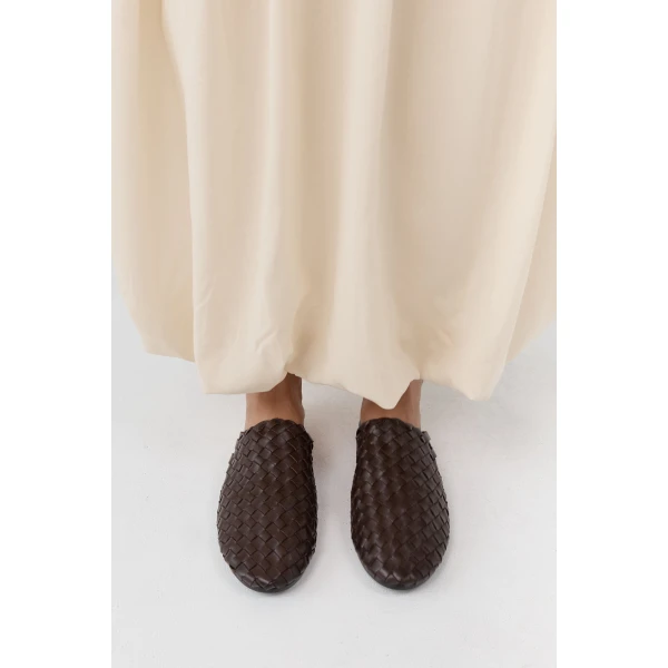 St. Agni Bunto Woven Loafer in Chocolate, view 3