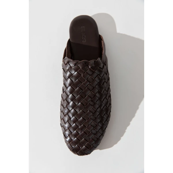 St. Agni Bunto Woven Loafer in Chocolate, view 4