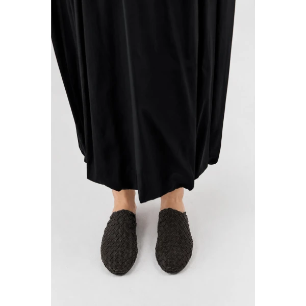 St. Agni Bunto Woven Loafer in Ganache Suede, view 4