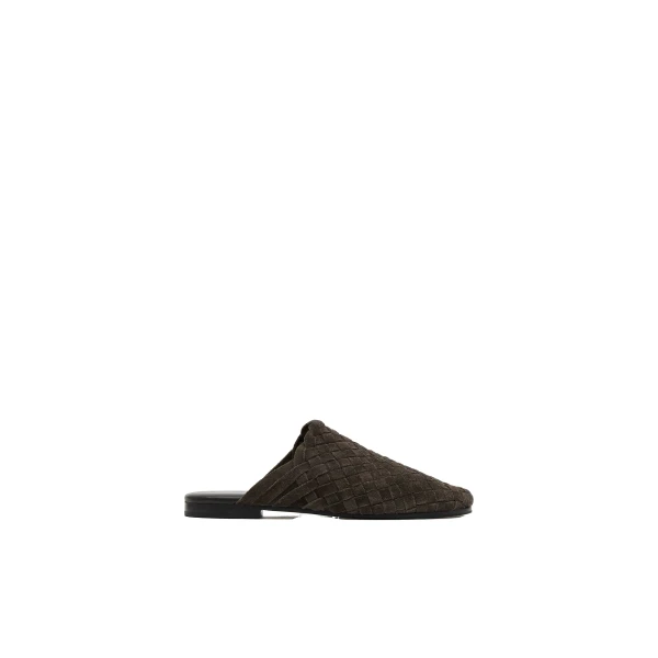 St. Agni Bunto Woven Loafer in Ganache Suede