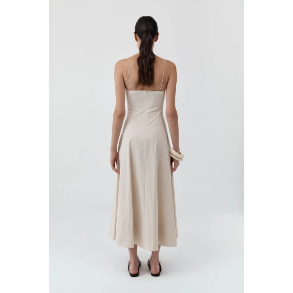 St. Agni Cami Dress in Porcelain, view 5