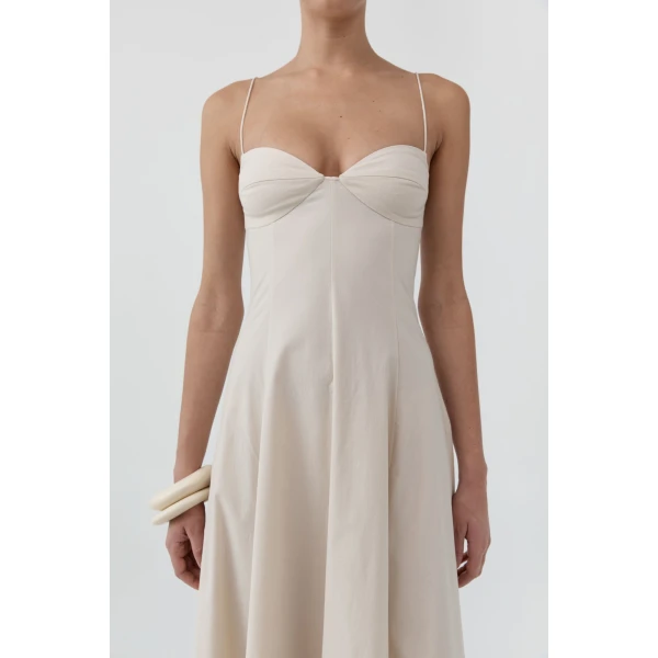 St. Agni Cami Dress in Porcelain, view 6