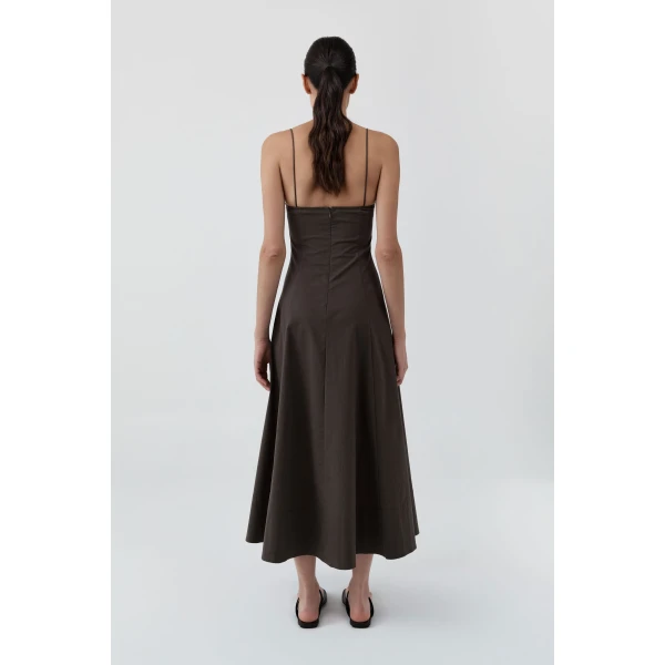 St. Agni Cami Dress in Wood, view 5