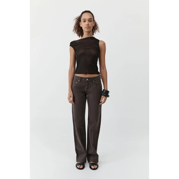 St. Agni Canvas 90s Low Rise Jeans in Ash, view 2