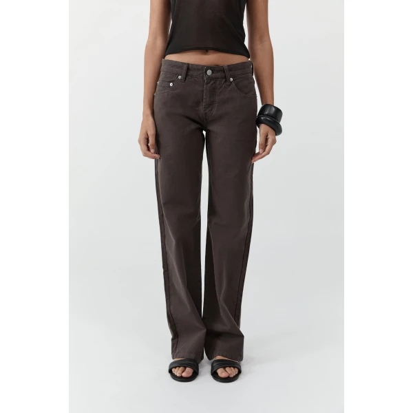 St. Agni Canvas 90s Low Rise Jeans in Ash, view 3