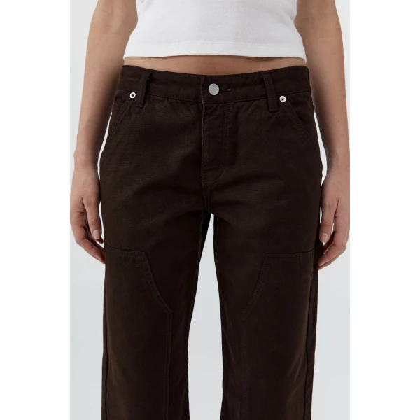 St. Agni Canvas Carpenter Jeans in Bark, view 4