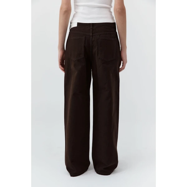 St. Agni Canvas Classic Mid Rise Jeans in Bark, view 6