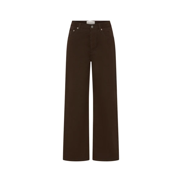 St. Agni Canvas Classic Mid Rise Jeans in Bark