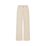 St. Agni Canvas Classic Mid Rise Jeans in Ecru