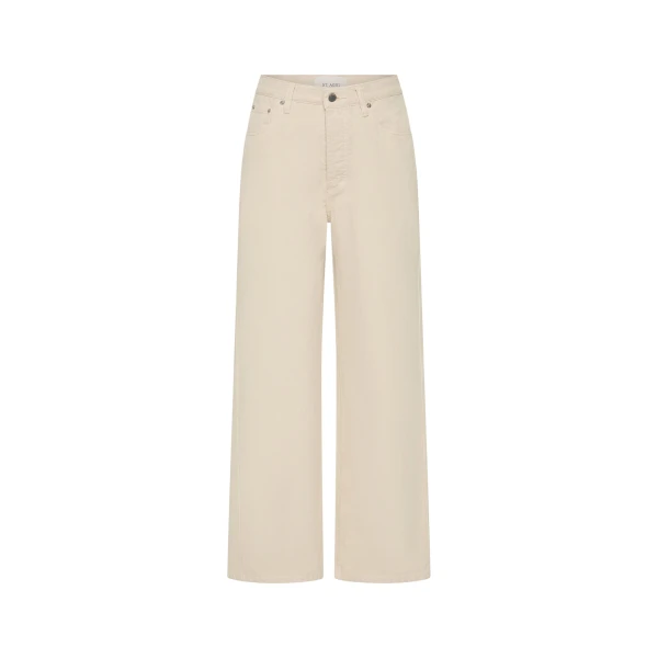 Canvas Classic Mid Rise Jeans in Ecru