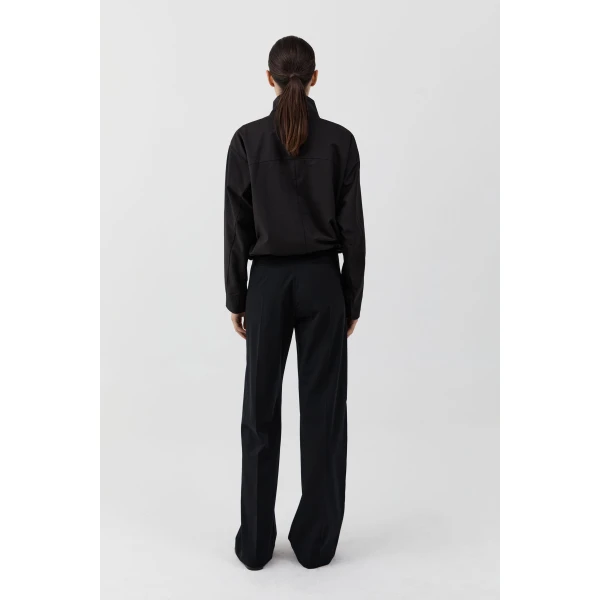 St. Agni Canvas Flight Jacket in Black, view 5
