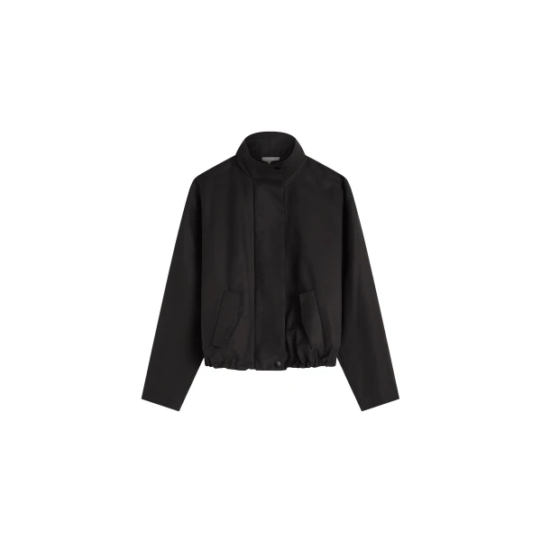 Canvas Flight Jacket in Black