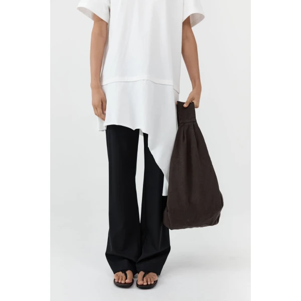 St. Agni Canvas Large Crossbody Bag in Ash, view 5