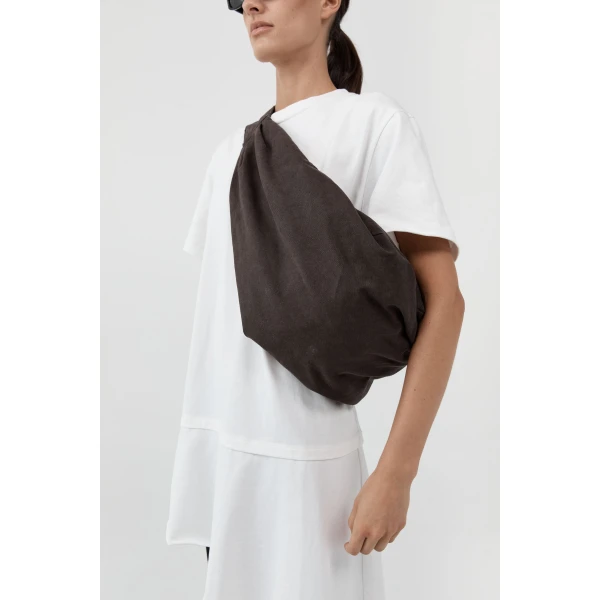 St. Agni Canvas Large Crossbody Bag in Ash, view 6