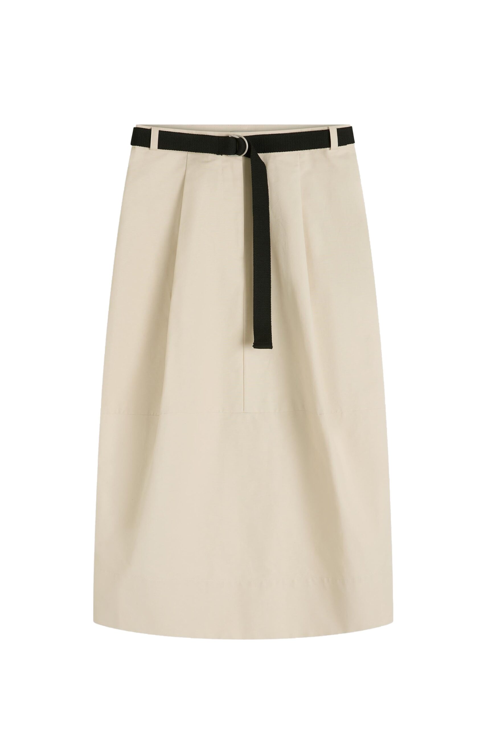 St. Agni Canvas Pleat Cocoon Skirt in Shell | Skirts | Coveti St. Agni Canvas Pleat Cocoon Skirt in Shell