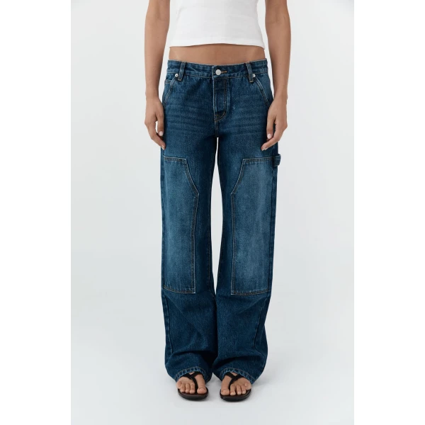 St. Agni Carpenter Jeans in Dark Indigo, view 3