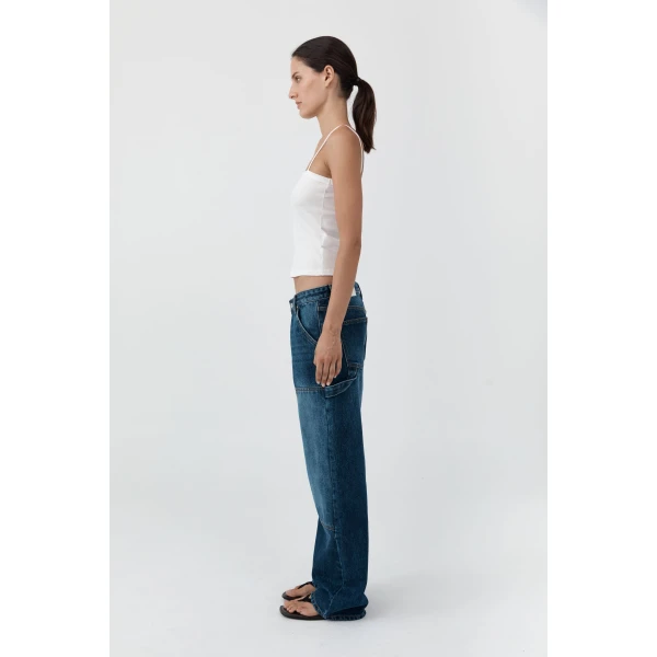 St. Agni Carpenter Jeans in Dark Indigo, view 4