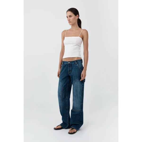 St. Agni Carpenter Jeans in Dark Indigo, view 6
