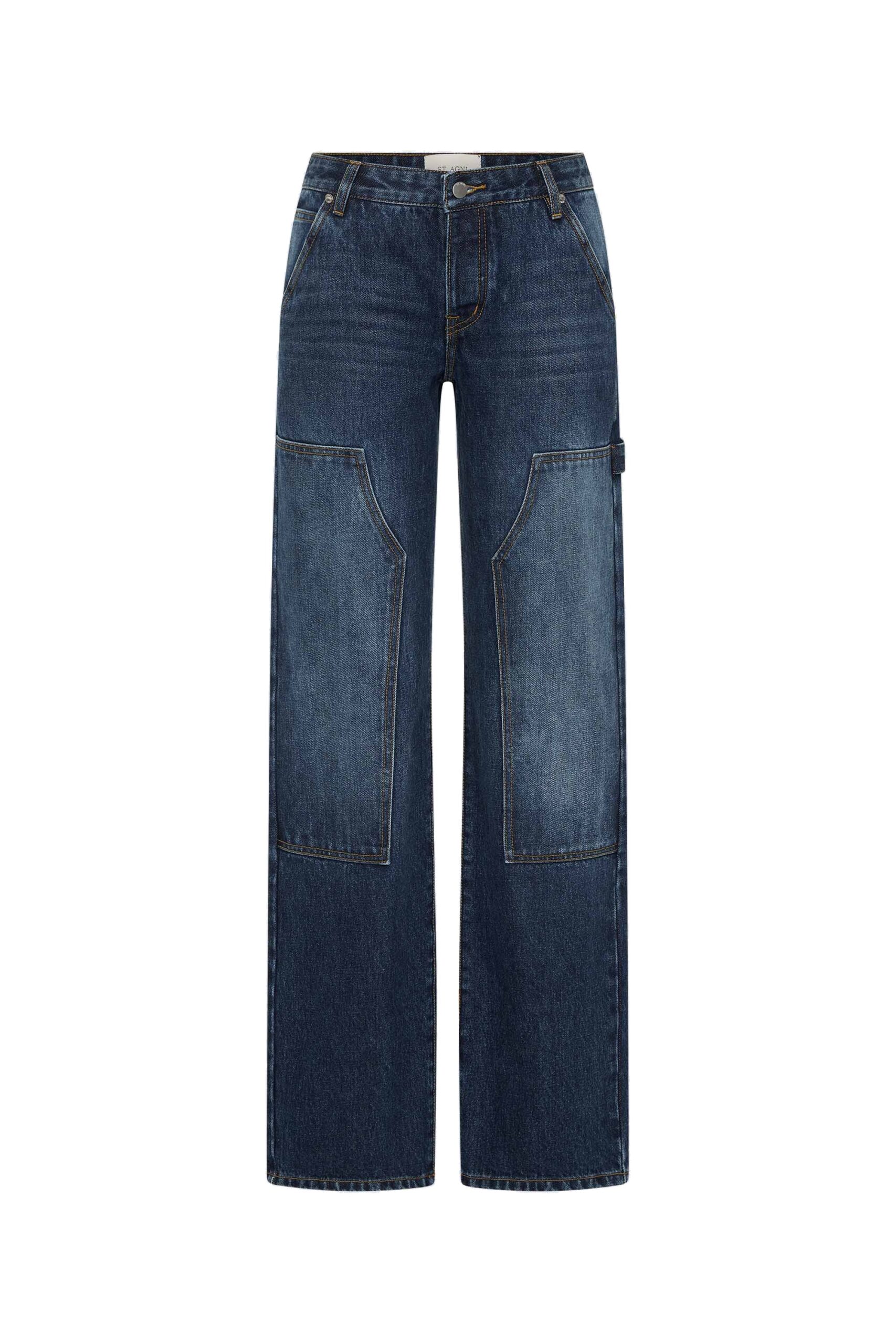 St. Agni Carpenter Jeans in Dark Indigo | Pants | Coveti St. Agni Carpenter Jeans in Dark Indigo