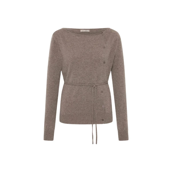 Cashmere Asymm Cardigan in Vapor