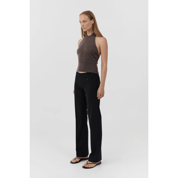 St. Agni Cashmere Halter Top in Elmwood, view 4