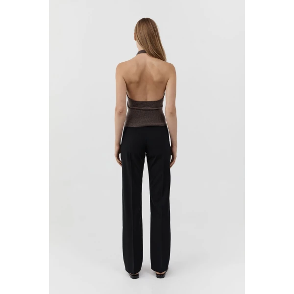 St. Agni Cashmere Halter Top in Elmwood, view 6