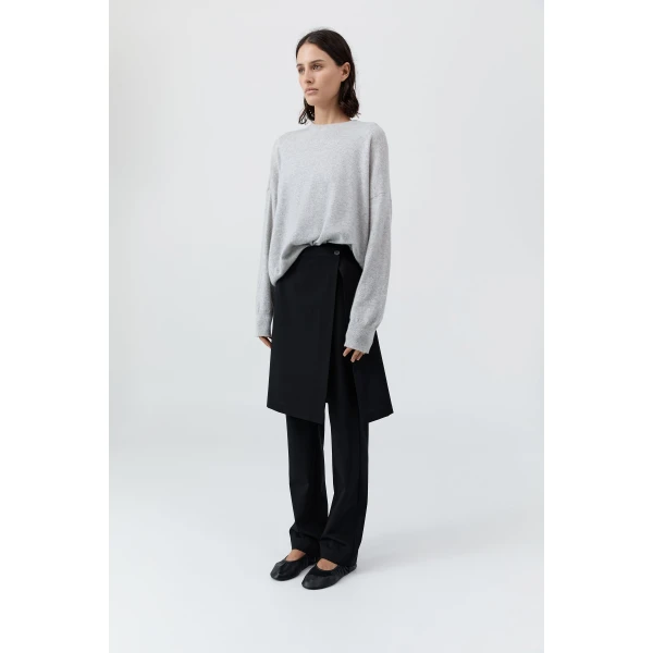 St. Agni Cashmere Sweater in Grey Marle, view 4