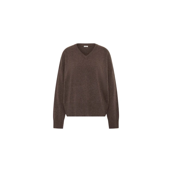 Cashmere V Sweater in Elmwood