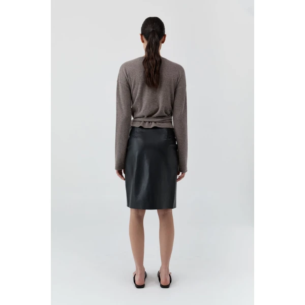 St. Agni Cashmere Wrap Cardigan in Vapor, view 5