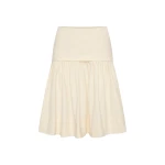 St. Agni Circle Hem Gathered Skirt in Talco